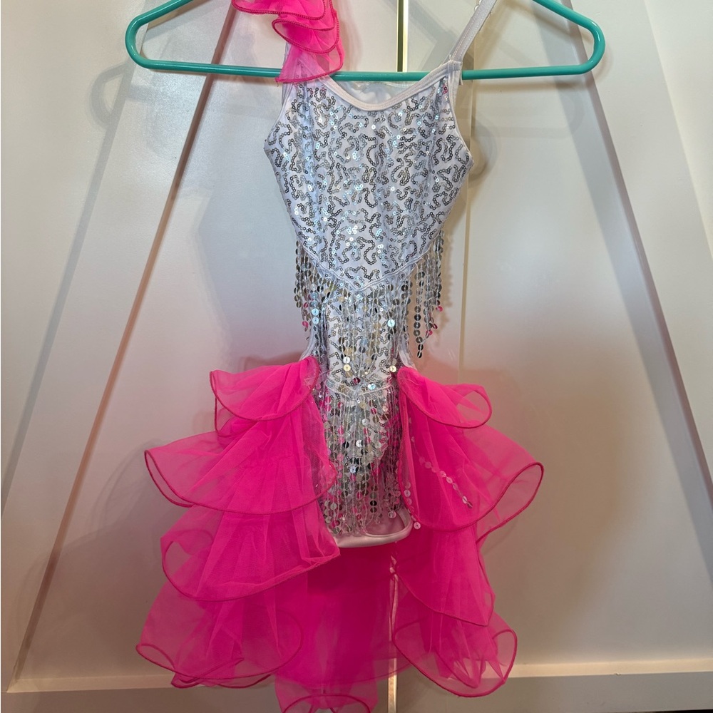 Sparkling Pink and Silver Kids Costume